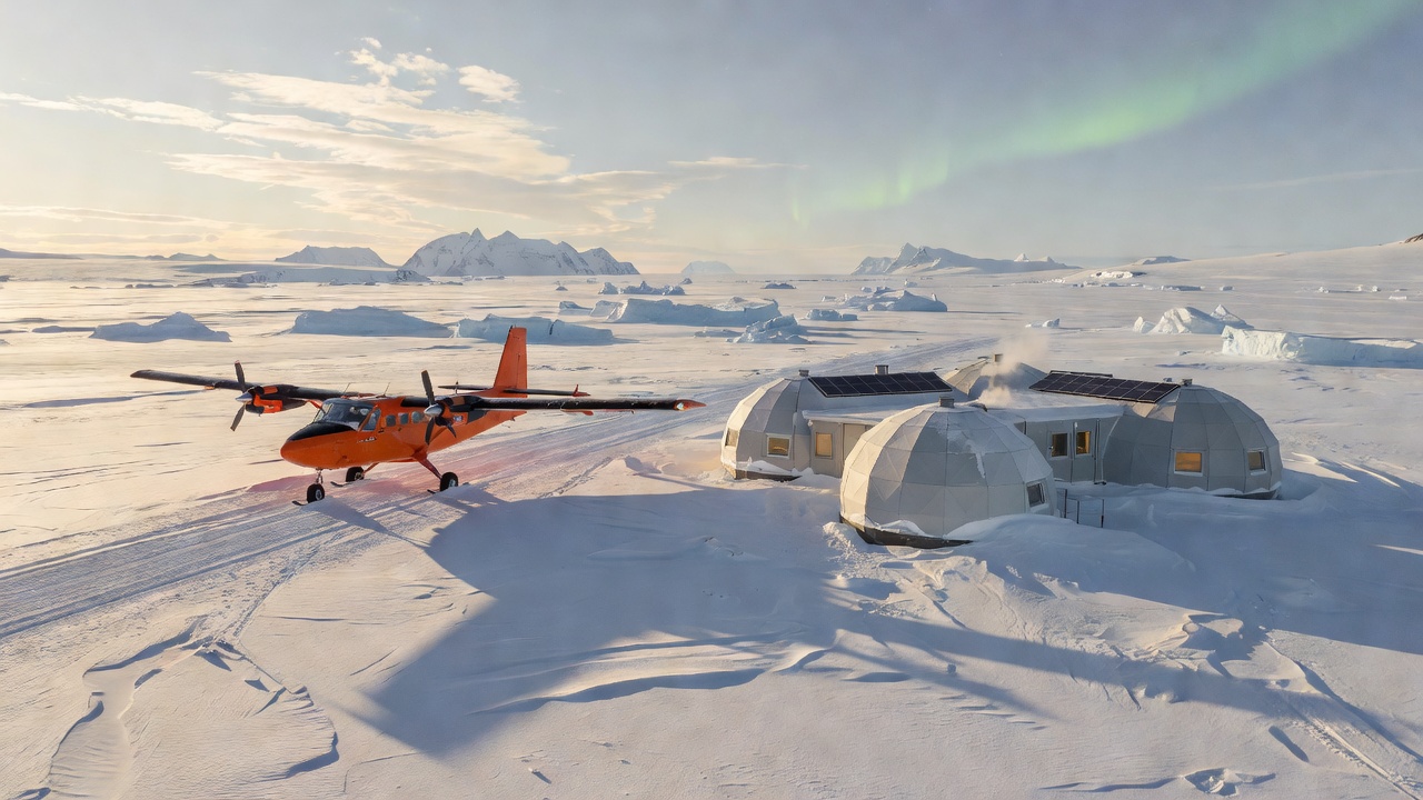 Zero-Gravity Stratospheric Training Jet and polar launch runway